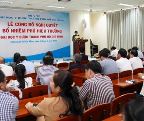 LỄ CÔNG BỐ NGHỊ QUYẾT BỔ NHIỆM PHÓ HIỆU TRƯỞNG ĐẠI HỌC Y DƯỢC THÀNH PHỐ HỒ CHÍ MINH