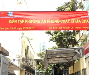 Tổ chức tuyên truyền KỸ NĂNG PCCC và THỰC TẬP PHƯƠNG ÁN CHỮA CHÁY, CỨU NẠN