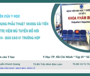Ứng dụng phẫu thuật SKOOG cải tiến điều trị Viêm mủ tuyến mồ hôi ở nách