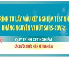 7 bước hướng dẫn người dân tự test nhanh COVID-19 tại nhà