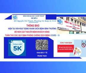 Thông báo về hoạt động khám chữa bệnh