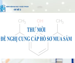 Thư mời đề nghị cung cấp hồ sơ mua sắm