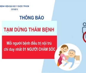 THÔNG BÁO: tạm dừng thăm bệnh